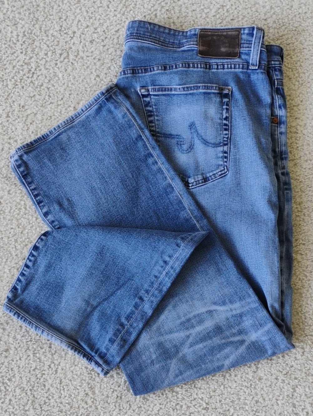 AG Adriano Goldschmied Men's "The Graduate" Tailored Slim Straight Jeans 42 x 32